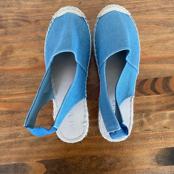 Alaniz Blue Slingback Espadrilles - Size 39 (8.5) - Picture 5 of 8